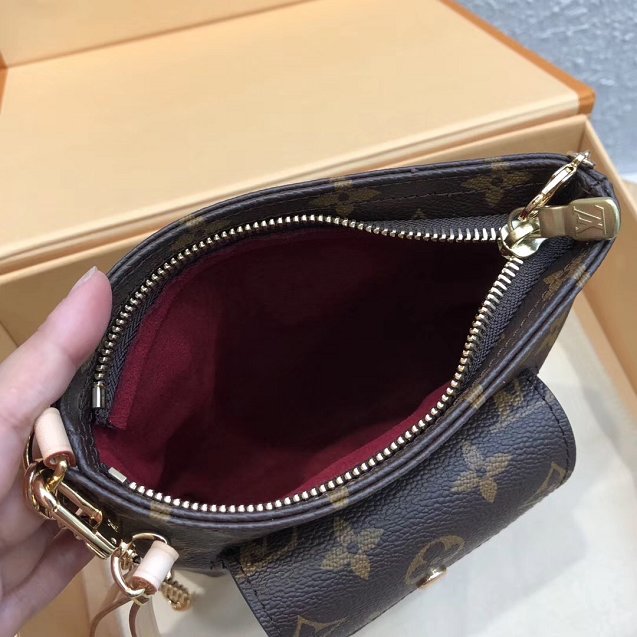 2019 louis vuitton original monogram clutch chain purse m45393