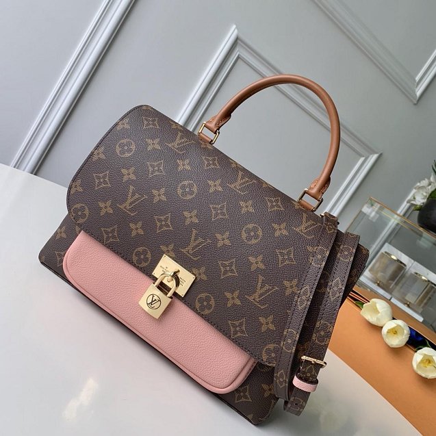 Louis vuitton original monogram marignan messenger bag M43960 pink