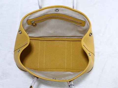 Hermes calfskin large garden party 36 bag G360 yellow