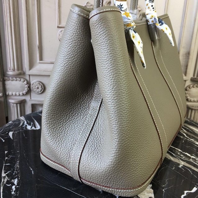 Hermes calfskin large garden party 36 bag G360 light grey