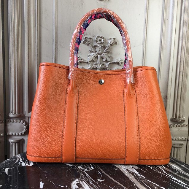 Hermes calfskin large garden party 36 bag G360 orange