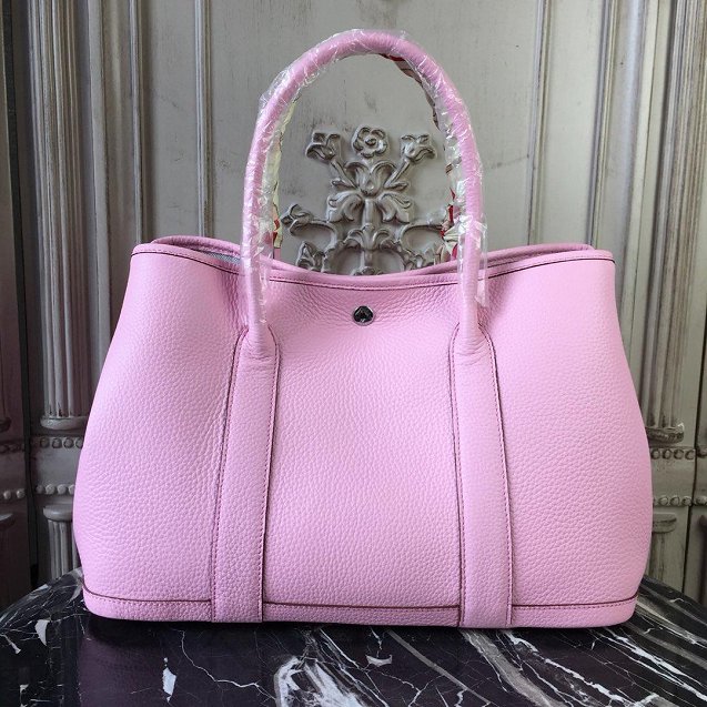 Hermes calfskin large garden party 36 bag G360 pink