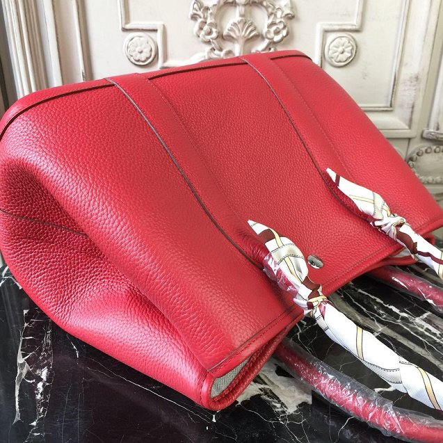 Hermes calfskin large garden party 36 bag G360 red