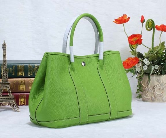 Hermes calfskin small garden party 30 bag G300 green