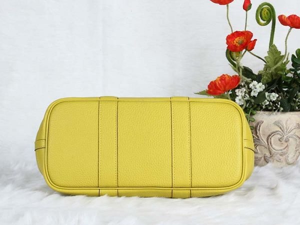 Hermes calfskin small garden party 30 bag G300 lemon yellow