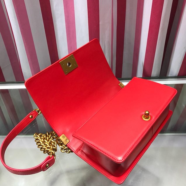 CC original stingray skin boy handbag A94804 red