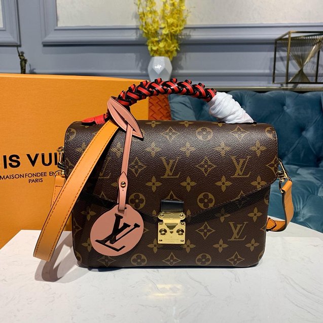 2020 louis vuitton original monogram metis pochette M43984 red