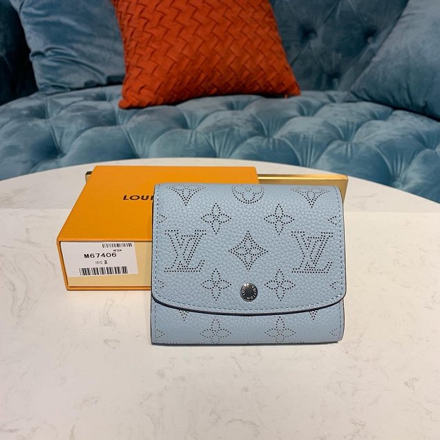 Louis vuitton mahina anae coin purse M64050 light blue