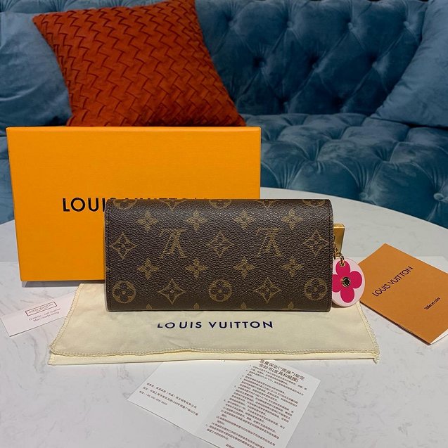 Louis vuitton monogram Emilie wallet M68331 pink