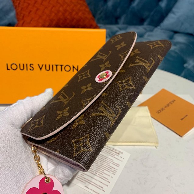 Louis vuitton monogram Emilie wallet M68331 pink