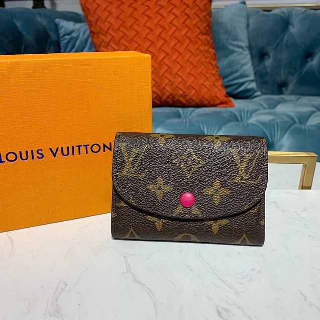 Louis vuitton monogram rosalie coin purse M62361 rose red