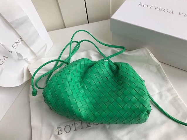 2019 BV original intrecciato lambskin small 20 pouch 585852 green