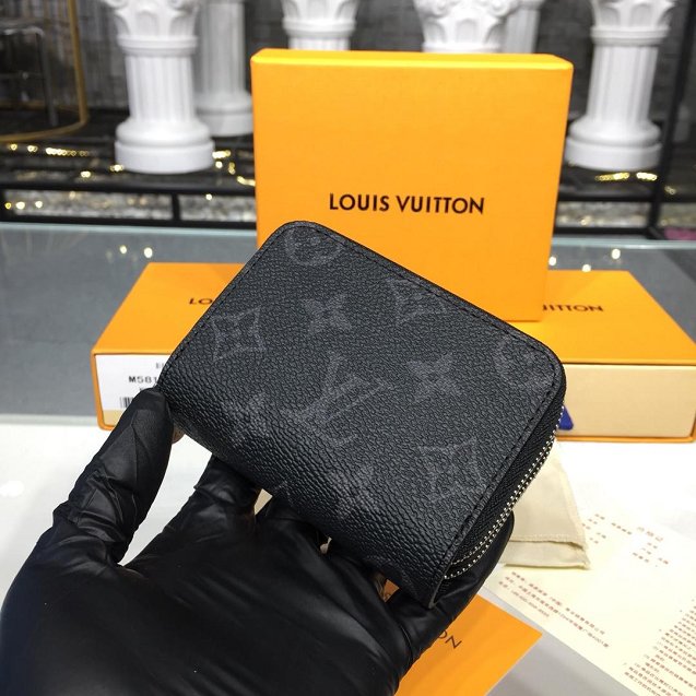 Louis vuitton monogram eclipse double zippy wallet M58105