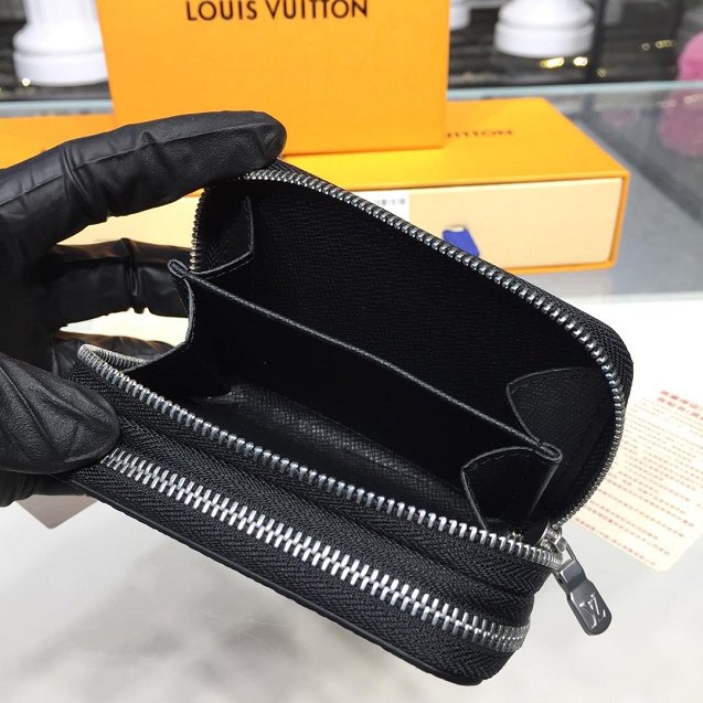 Louis vuitton monogram eclipse double zippy wallet M58105