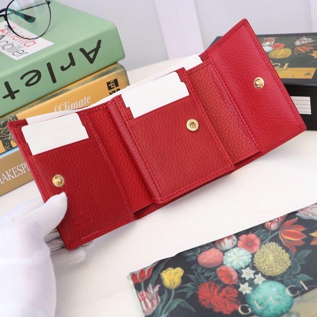 GG calfskin wallet 546584 red