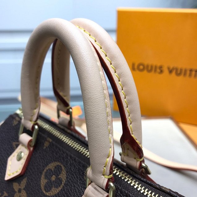 Louis vuitton original handmade monogram canvas nano speedy M61252