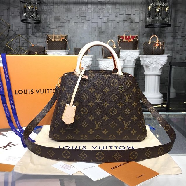 Louis vuitton original handmade monogram canvas montaigne BB M41055