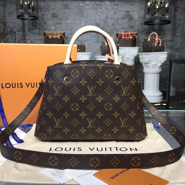 Louis vuitton original handmade monogram canvas montaigne BB M41055