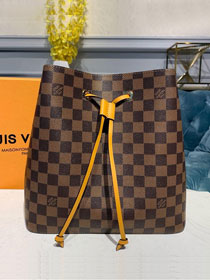 2020 louis vuitton original damier ebene neonoe bag N40213 yellow