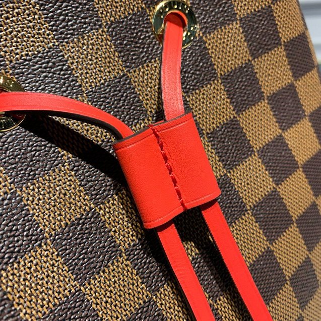 2020 louis vuitton original damier ebene neonoe bag N40214 red