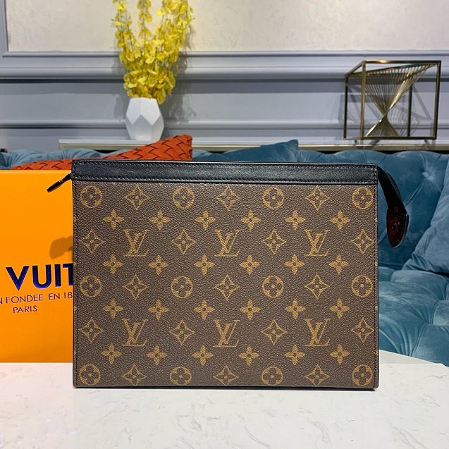 Louis vuitton original monogram apollo pochette M62291 black