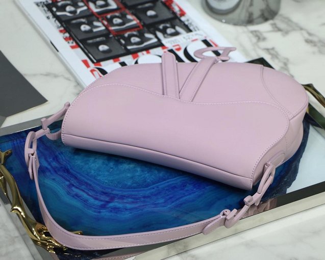 2019 Dior original calfskin ultra-matte saddle bag M0446 pink