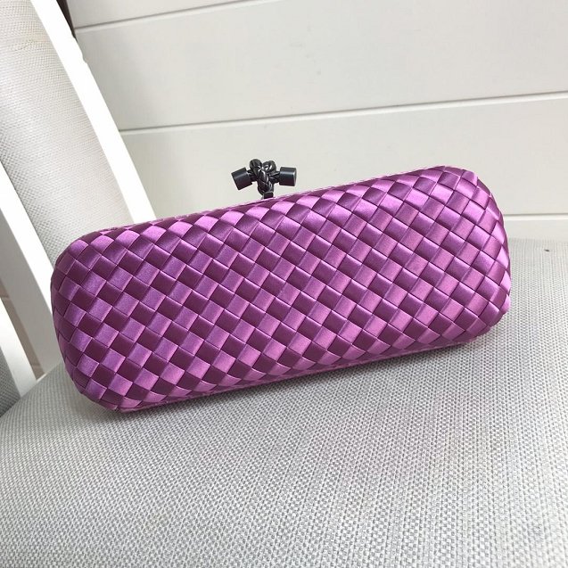 BV original silk large stretch knot clutch 202031 purple