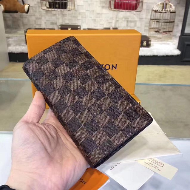 Louis vuitton original damier ebene brazza wallet N60017