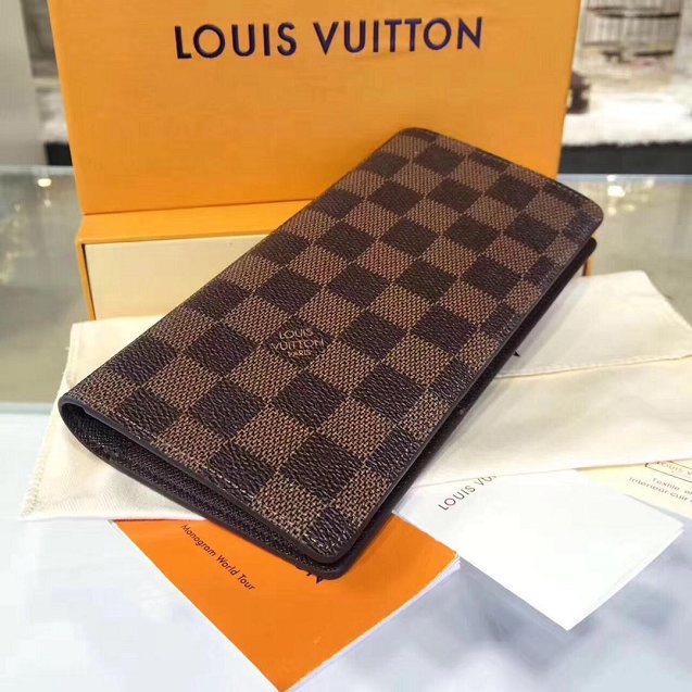 Louis vuitton original damier ebene brazza wallet N60017