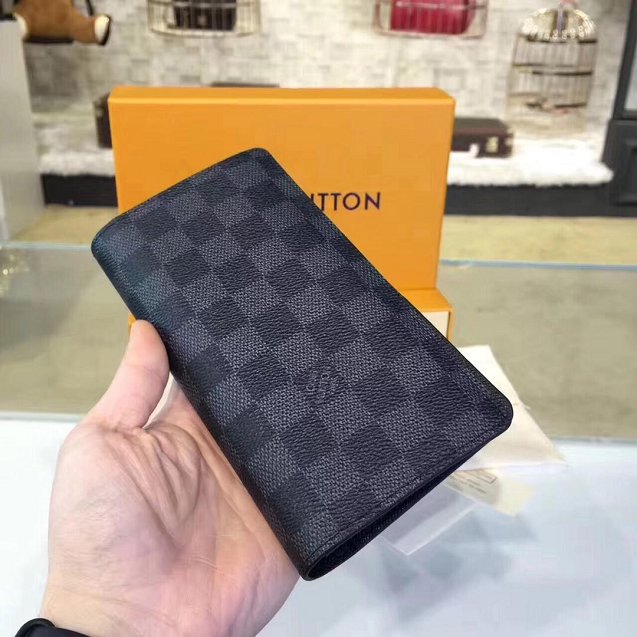 Louis vuitton original damier graphite brazza wallet N63212