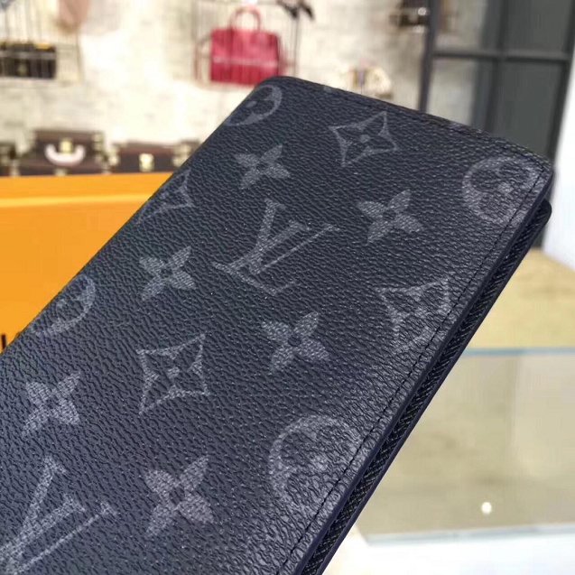 Louis vuitton original monogram eclipse brazza wallet M61697