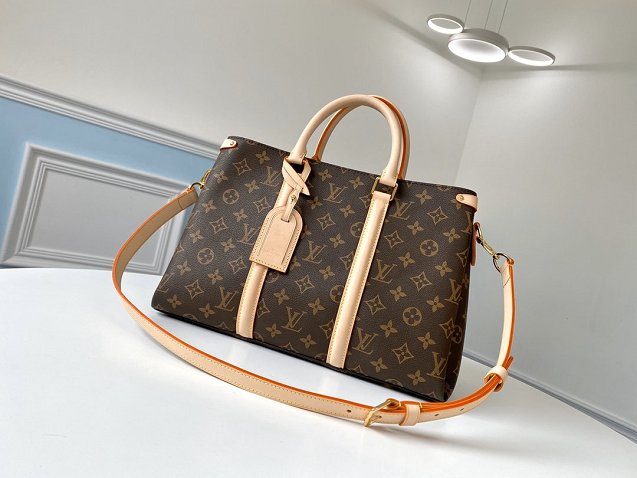 2020 louis vuitton original monogram soufflot handbag mm m44816 apricot