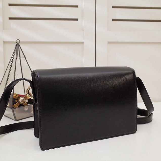 2020 GG original calfskin small leather shoulder bag 589474 black