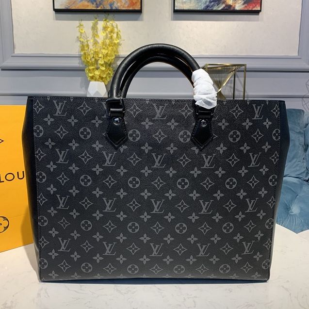 Louis vuitton original monogram eclipse grand sac tote bag M44733 