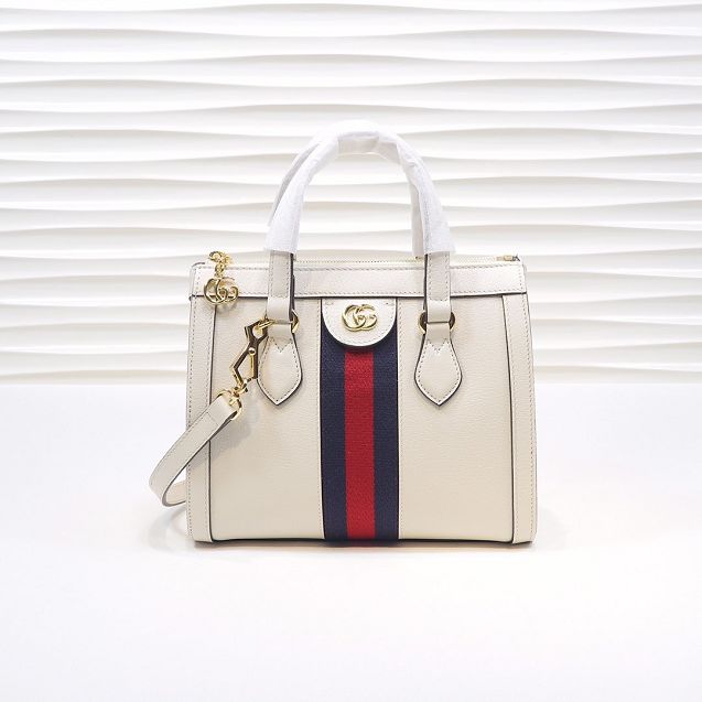 2020 GG original calfskin ophidia small tote bag 547551 white