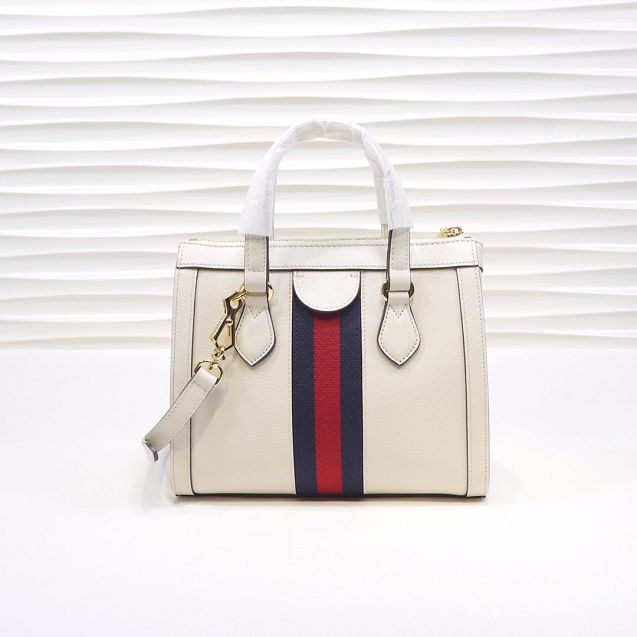 2020 GG original calfskin ophidia small tote bag 547551 white