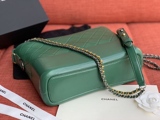 2020 CC original calfskin gabrielle hobo bag A93824 green