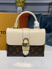 louis vuitton original calfskin&monogram locky bb M44653 beige