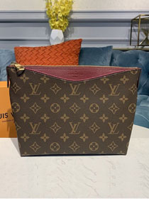 Louis vuitton original monogram canvas pallas beauty case m64123 burgundy