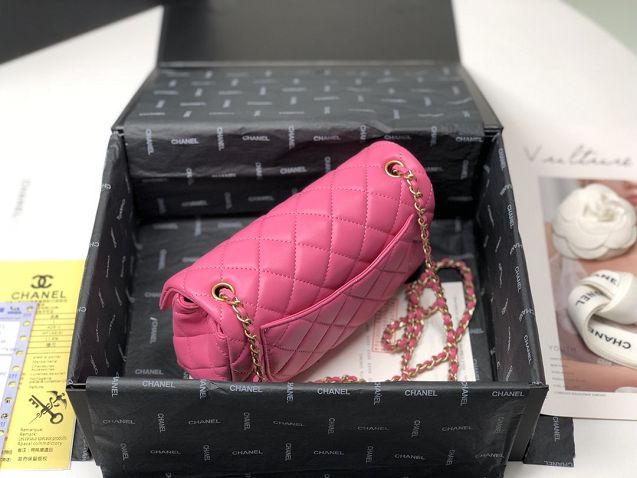 2020 CC original lambskin flap bag AS1787 pink