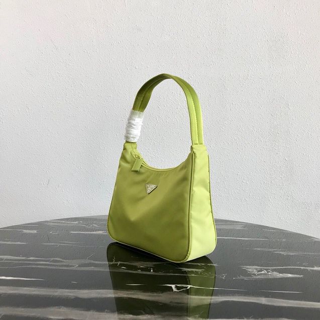 Prada original nylon mini hobo bag MV519 light green