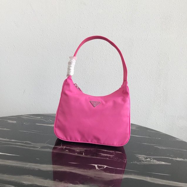 Prada original nylon mini hobo bag MV519 pink