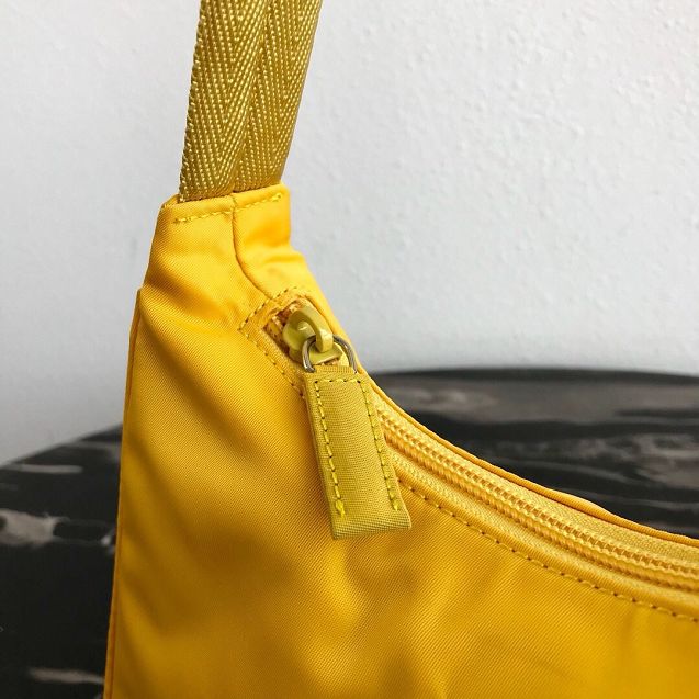 Prada original nylon mini hobo bag MV519 yellow