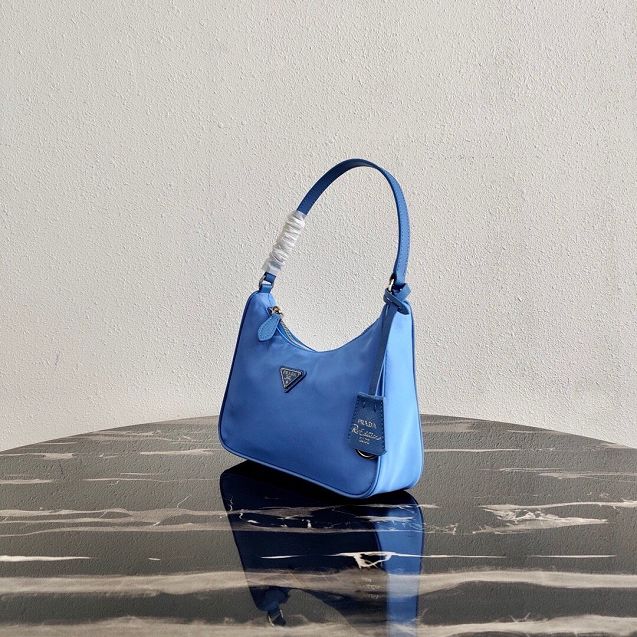 Prada original nylon re-edition 2005 mini bag 1NE204 blue