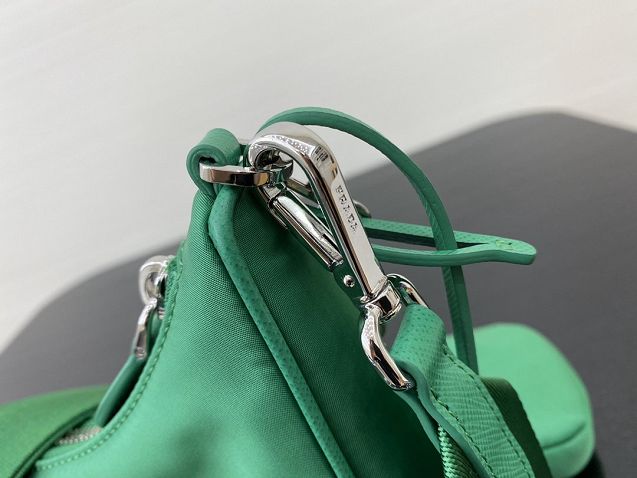 Prada original nylon shoulder bag 1BH204 green