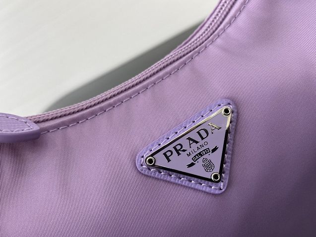 Prada re-edition 2000 nylon mini bag 1NE515 light purple