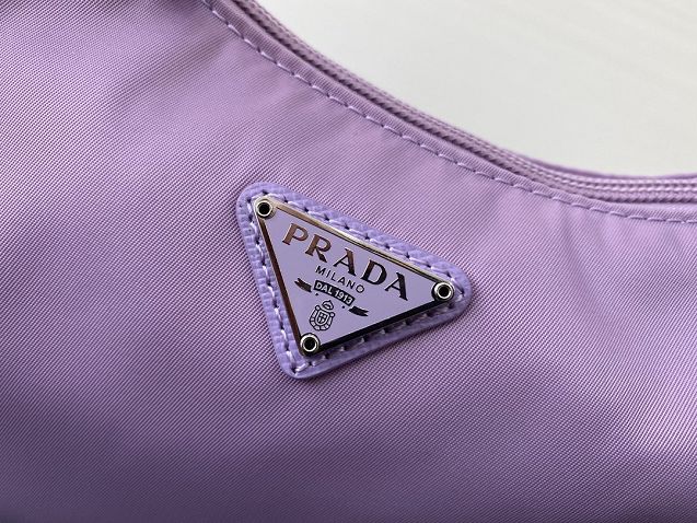 Prada re-edition 2000 nylon mini bag 1NE515 light purple