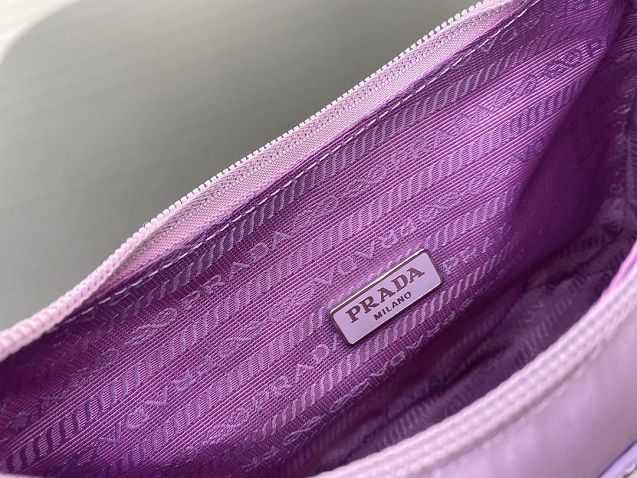 Prada re-edition 2000 nylon mini bag 1NE515 light purple