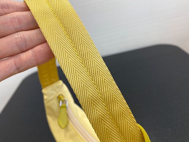 Prada re-edition 2000 nylon mini bag 1NE515 light yellow