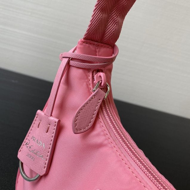 Prada re-edition 2000 nylon mini bag 1NE515 pink